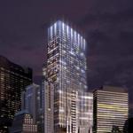 A rendering of the Winthrop Square tower.